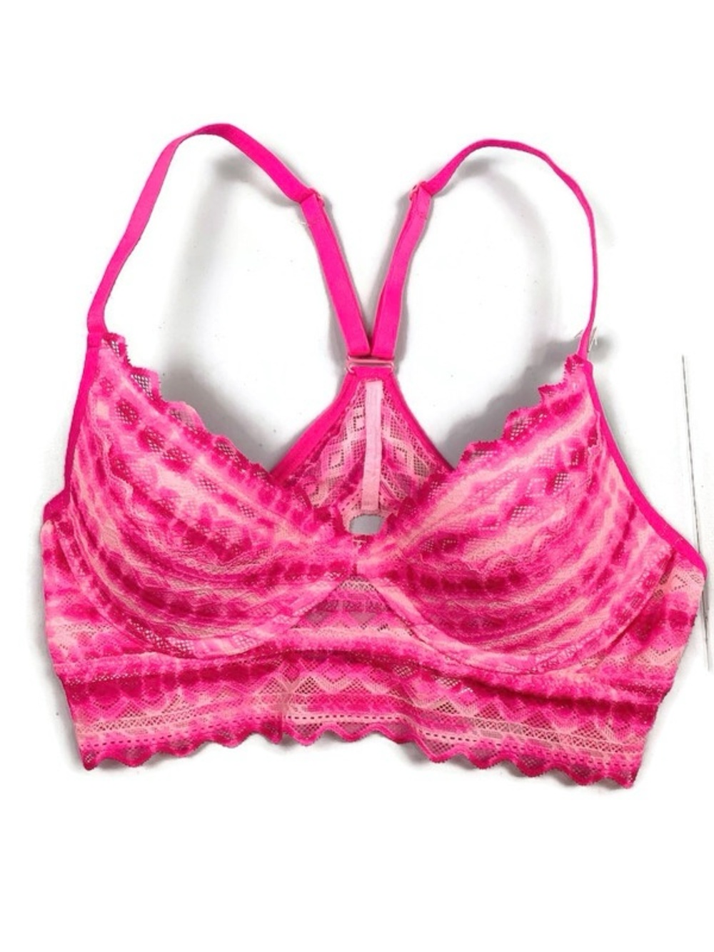 Victoria’s Secret PINK GEO Lace Racerback Bralette XS NEW! Retail $34.95